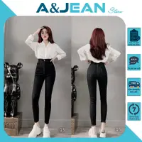 在飛比找蝦皮購物優惠-A & JEAN STORE 純色彈力牛仔褲