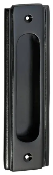 Deco Sliding Door Flush Pull, Matte Blk