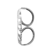 PAIR 7.2mm Standard Weight Friction Solid 18k White Gold Earring Push Backs Nuts
