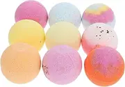 Baluue 60g Spa 9 Pack Natural Bath Salt Balls Aromatherapy Wildflowers Spa Set for
