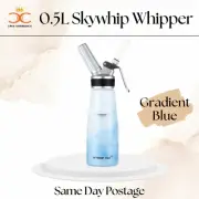 SKYWHIP Whipped Cream Whipper Cream Pure Chargers Dispenser 500ml Gradient Blue