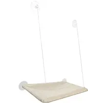 Cat Hammock Window - Soft Windowsill Kitten Resting Stand Bed | Window Hammock Seat with 4 Strong Suction Cups for Indoor Large Pet