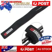 Fishing Rod Wrap Bundle Elastic Rod Fastening Strap Rod Belts Rod (Black)