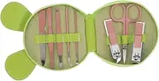 LALADEFIEE Sturdy Nail Clippers Set for Women Men 8-piece Manicure Tool Set Portable Nail Care Kit