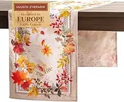Maison d'Hermine Table Runner 100% Cotton Double Layer Table Runners 72 inches Long Home, Kitchen, Dining, Party - Gifts for Mothers Day (Amarante, 14.50" x 72")