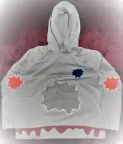 Bbc Ice Cream CHARCOAL PATCH WASHED Hoodie #Pharrell XXL S09 RARE 2X BBC DS