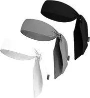 [OutdoorEssentials] Head Tie & Sports Headband - Keep Sweat & Hair Out of Your Face - Ideal for Running, Working Out, Tennis, Karate, Athletics & Pirates. Performance Stretch & Moisture Wicking