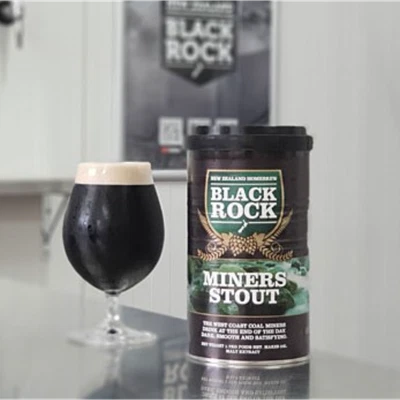 Black Rock Miners Stout Classic Stout Homebrew Beer Extract Tin