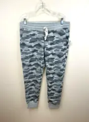 NWT Amazon Essentials M Gray Camo Joggers Sweatpants Womens