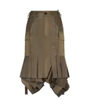NYLON TWILL SKIRT 1,2 Brown
