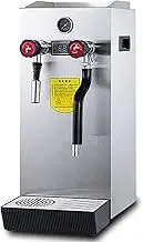 10L Steam Milk Foam Machine Commercial Milk Frother Milk Steamer Full-Automatic Boiling Electric Coffee Foam Maker LED Display for Coffee Tea Coffee Shop Dessert Shop Hotel Milk