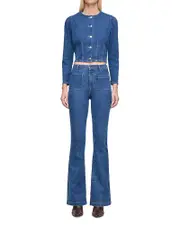 DL1961 Bridget Boot High Rise Instasculpt Jeans in Blue Water