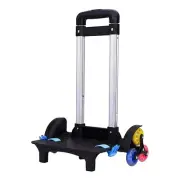 IvyH Backpack Trolley, Wheeled Aluminium Alloy Foldable Hand Cart for Kids