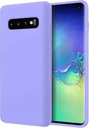 ZUSLAB Galaxy S10 Case Nano Silicone Shockproof Gel Rubber Bumper Protective Cover for Samsung (2019) - Purple