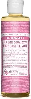 Dr. Bronner's Pure Castile Liquid Soap 237 ml, Cherry Blossom