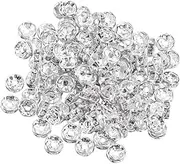 COHEALI 8mm Rhinestone Spacer Bead Bulk Jewelry Making Beads Plated Spacer Bead for DIY Jewelry Silver Tone