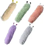 Chew Interactive Toy for Cat - 5X Cat Chewing Doll with Caterpillar-Shaped,Interactive Chewing Toys for Small Medium Large Kitten