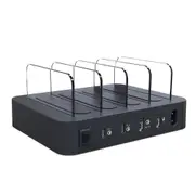 Dual PD QC3.0 4 Port USB 2.4A Desktop Multi-Function Charging Station Dock Intelligent Smart Charger - US Plug