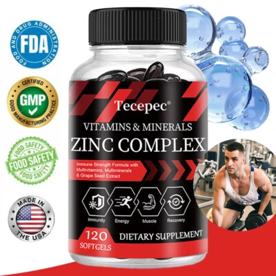 Vitamins & Minerals Zinc Complex, MultiVitamins, Multiminerals - Immune Support