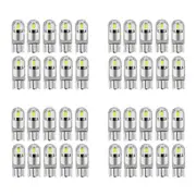 40Pcs 6000K Canbus T10 168 194 W5W Dome License Side Marker LED Light Bulb White