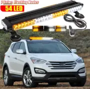 54 LED Strobe Light Bar Rooftop Double Emergency Warning For Hyundai Santa Fe