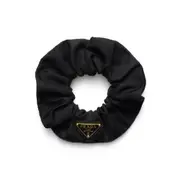 [Prada] Prada Triangle-logo Re-nylon Scrunchie ONE SIZE BLACK