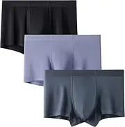 [Maiyifu-GJ] 3 Pack Mens Moisture-Wicking Boxer Briefs Soft Breathable Underwear Trunks Lightweight Comfortable Underpants, Color7, Large, Color7, Large