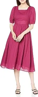 31 Sons de mode(トランテアン ソン ドゥ モード) Trantian Son De Mode Women's Casual Dress, Volume-Sleeve Back Ribbon Dress, Pink, 36