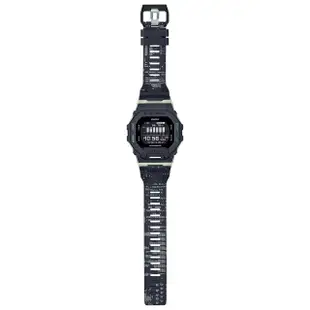 【CASIO 卡西歐】G-SHOCK 夜光迷彩 城市夜景系列藍芽手錶(GBD-200LM-1)