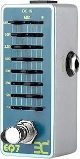 Guitar Effect Pedal, EX EQ7 Guitar Equalizer Effect Pedal 7-Band EQ Full Metal Shell True Bypass