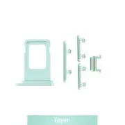 SIM Card Tray and Side Button for iPhone 11-Green