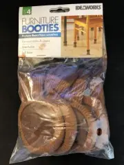 Furniture Booties Protection Of Floors From Scratches Brown Set Of 4