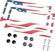 Plate Holder License Plate Frame 2 with 2 Holes Car Tag Frame Fit for Vehicles