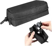 [Garneck] Travel Sunglasses Organizer Large Glasses Case Soft Glasses Case for Women Double Eyeglass Holder Slim Zipper and Dividers