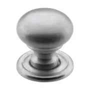 3150 Cupboard Knob Sheet Brass Satin Chrome D19xP19mm