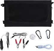 Solar Powered 3-fold Bag, Tri-Fold Panel, 100W USB Power Bank, Solar Charging, Multi-Device, 58x29cm, for Car, Boat, Rv, Camping, Hiking, Travel