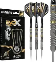 WINMAU Michael Van Gerwen MvG - EvoX 22.5g Professional Darts Set with Dart Flights and Shafts