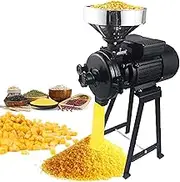 3000W Commercial Grain Grinder Mill,Electric Dry Grain Grinder Mill Powder Machine,Corn Grinder Mill, Dry Cereals Rice Wheat Corn Mills with Funnel，for Wheat Rice Corn Soybeans Feed