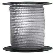ANCHOR ROPE DOCK LINE 5/8" X 300' BRAIDED 100% NYLON SILVER MADE IN USA