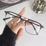 Anti-blue light Reading Glasses Men Square Oversize Trendy Metal Classic Readers