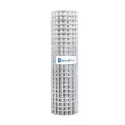 Fencer Wire Welded Fence 50-Ft Length Galvanized Steel, Strong Mesh, Metallic