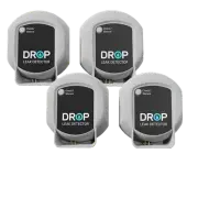 DROP Leak Detector System - 4 Pack Leak Detectors with Cable - D-LD4