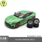1/18 Aston Martin DB12 DB 12 Light Green Diecast Model Toy Car Gifts For Friends