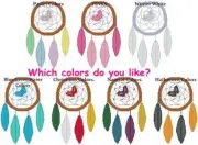 CROSS STITCH+ CRAFT PATTERN Native American Dream Catcher Feathers Beads Schemes