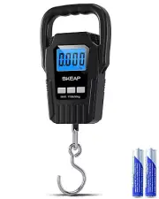 Digital Fishing Scale Electronic Balance Hanging Scale with Hook for Tackle Bag