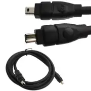 6FT IEEE 1394 Firewire 400 Cable 4Pin 4-Pin Male to Male Cord Adapter Extension