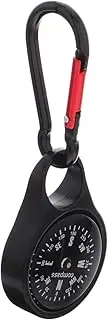 Yardwe Outdoor Gear Carabiner Compass Clip Zinc Alloy Construction for Camping Climbing