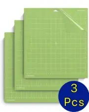 3-Pcs StandardGrid Cutting Mats for Cricut Maker Replacement Accessories 12x12 N