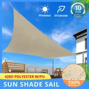 Rectangle Waterproof Sun Shade Sails for Patios Sun UV Blocking Park 320gsm Yard