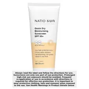 Natio Sun Quick Dry Moisturising Sunscreen SPF50+ 100ml